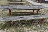 HEAVY DUTY PICNIC TABLE WITH WELDED STEEL FRAME,