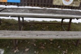 HEAVY DUTY PICNIC TABLE WITH WELDED STEEL FRAME,