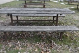 HEAVY DUTY PICNIC TABLE WITH WELDED STEEL FRAME,