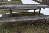 HEAVY DUTY PICNIC TABLE WITH WELDED STEEL FRAME,