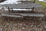 HEAVY DUTY PICNIC TABLE WITH WELDED STEEL FRAME,