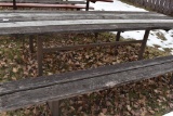 HEAVY DUTY PICNIC TABLE WITH WELDED STEEL FRAME,