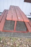 HEAVY DUTY PICNIC TABLE WITH WELDED STEEL FRAME,