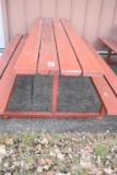 HEAVY DUTY PICNIC TABLE WITH WELDED STEEL FRAME,