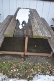 HEAVY DUTY PICNIC TABLE WITH WELDED STEEL FRAME,
