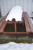 HEAVY DUTY PICNIC TABLE WITH WELDED STEEL FRAME,