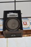 (2) YAMAHA SPEAKERS, LADDER AND TOOLS NEEDED FOR REMOVAL,