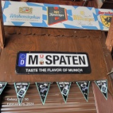 METAL M SPATEN LARGE LICENSE PLATE TYPE SIGN,