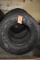 (4) ASSORTED SEMI TIRES, ONE HAS A RIM