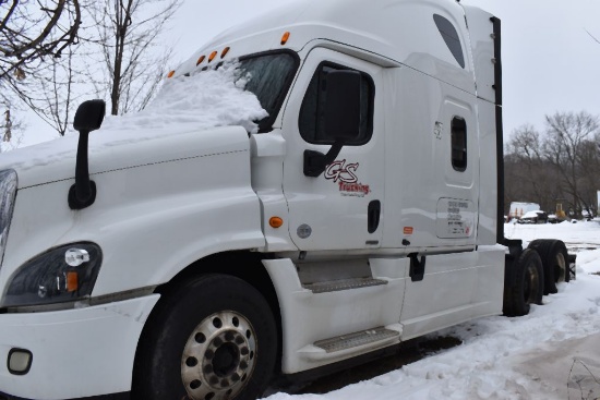 2015 FREIGHTLINER TANDEM AXLE SEMI-TRACTOR TRUCK,