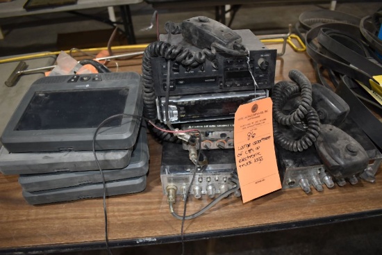 LARGE ASSORTMENT OF CB'S AND ELECTRONIC TRUCK LOGS