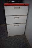 THREE DRAWER CABINET WITH TWO UPPER SUPPLY DRAWERS
