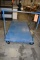 BLUE METAL SHOP CART/DOLLY WITH 6