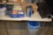 2' x 4' TABLE WITH CONTENTS; OFFICE SUPPLIES,