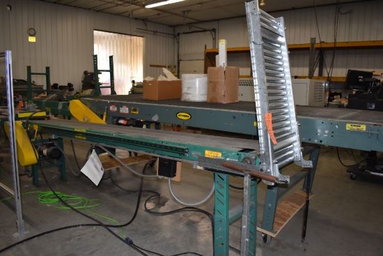 10'6" CONVEYOR WITH 36" ROLLER OUTFEED - 12" BELT