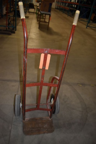 RED HAND TRUCK WITH 10" SOLID TIRES, 47" HIGH