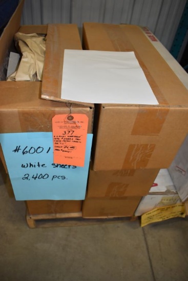 (6) CASES OF WHITE PAPER SHEETS, 8 1/2" x 11",