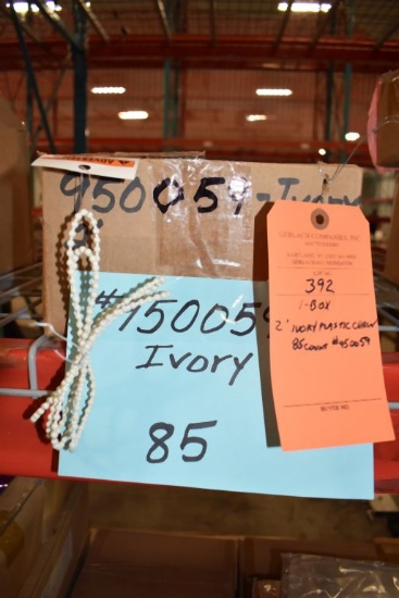 BOX OF 2' IVORY PLASTIC CHAIN - 85 COUNT #950059