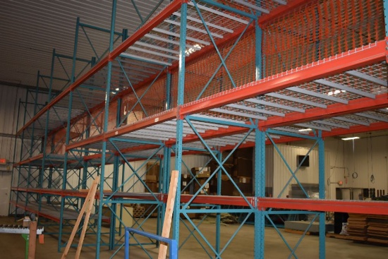 (7) SECTIONS OF PALLET RACKING, 4'D x 8' CROSSBEAMS