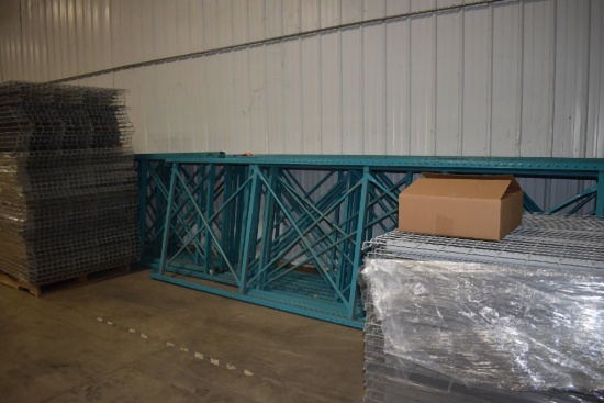 DISASSEBLED PALLET RACKING, (18) UPRIGHTS,