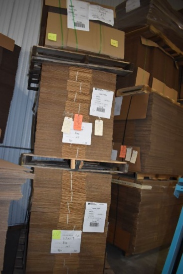 (3) PALLETS OF NEW CARDBOARD BOXES, VARIOUS SIZES,