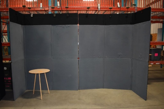 TRADE SHOW DISPLAY BOOTH WITH APPROX. 14' OF WALLS,