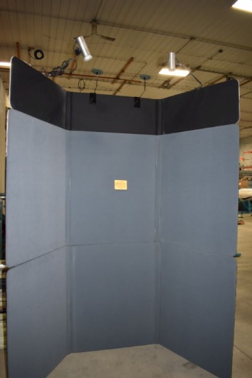 TRADE SHOW DISPLAY BOOTH WITH APPROX. 7' OF WALLS,