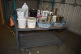 ROLLING CART WITH CONTENTS, 2' x 4'