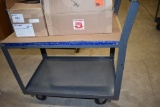 ROLLING METAL CART WITH RAISED HANDLE, 36