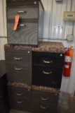 (5) TWO DRAWER CABINETS WITH PADDED TOPS, UPPER SUPPLY