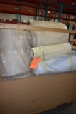 LARGE CRATE OF CURTAIN CUBICLE FABRIC
