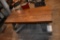 MACHINE BASE COFFEE TABLE WITH WOOD TOP - 28