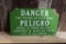 DANGER/PELIGRO HIGH VOLTAGE PORCELAIN SIGN, 14