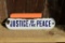JUSTICE OF THE PEACE PORCELAIN SIGN, 10