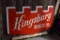 KINGSBURY BEER WOODEN SIGN, 5' x 34