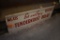 WOODEN HAND PAINTED MEATS EAT AND ENJOY GROCERIES