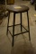INDUSTRIAL WOOD/METAL STOOL 24