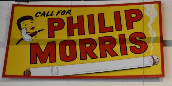 PHILIP MORRIS EMBOSSED SIGN,
