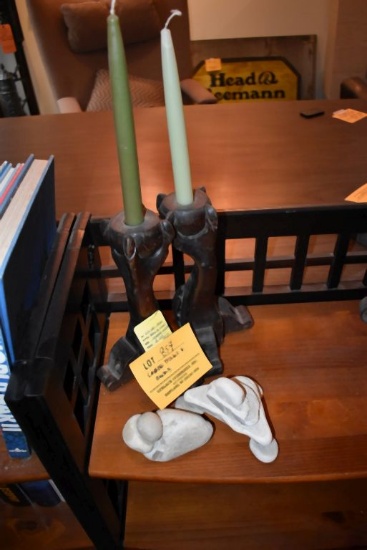 CANDLE STICK AND ROCK