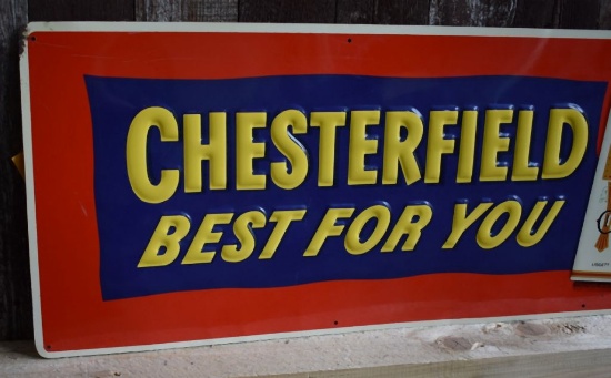 CHESTERFIELD BEST FOR YOU SIGN, 12"W x 34"H