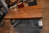 MACHINE BASE COFFEE TABLE WITH WOOD TOP - 28