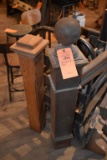 (2) OAK & PINE POSTS