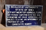 STATE OF IOWA DEPARTMENT OF AGRICULTURE EMBOSSED