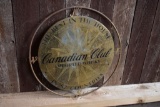 CANADIAN CLUB IMPORTED WHISKY METAL SIGN, 14