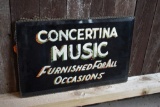 CONCERTINA MUSIC FURNISHED FOR ALL OCCASIONS HAND