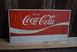 ENJOY COCA COLA METAL SIGN, 18 1/2