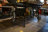 STEAM PUNK ADJUSTABLE ROLLING TABLE 55