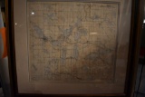 1914 OCONOMOWOC WAUKESHA LAKES MAP