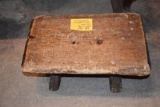 HALF ROUND LOG STEP STOOL