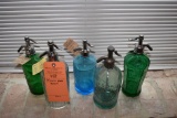 (5) MISC. GLASS SPRITZER BOTTLES; DIETZLER, GRAFS,